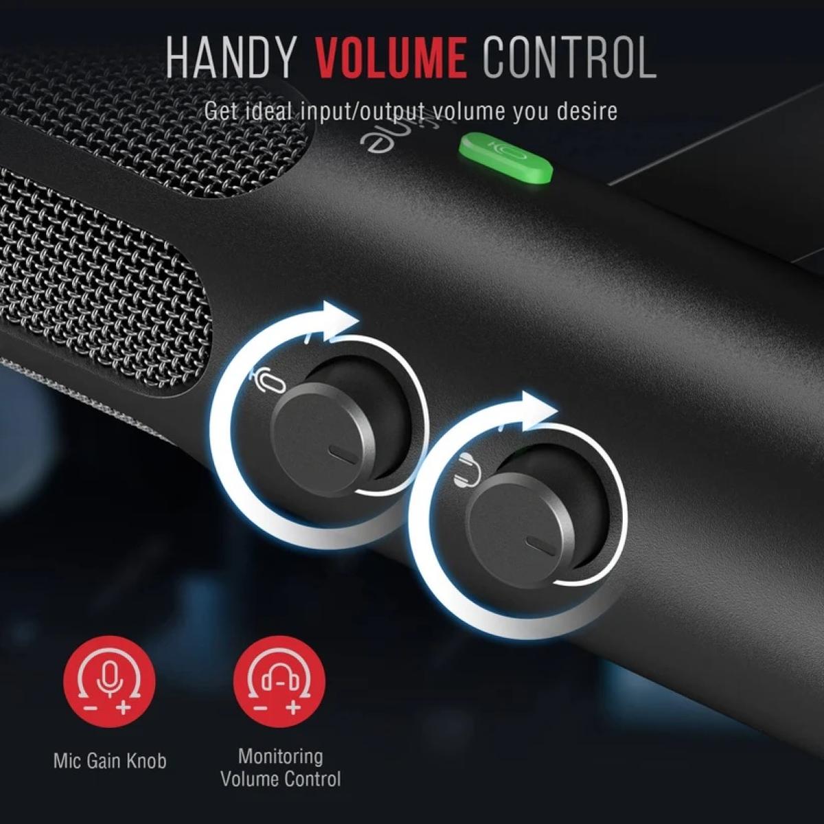 FIFINE AmpliTank Tank3 USB/XLR Dynamic Microphone - Black