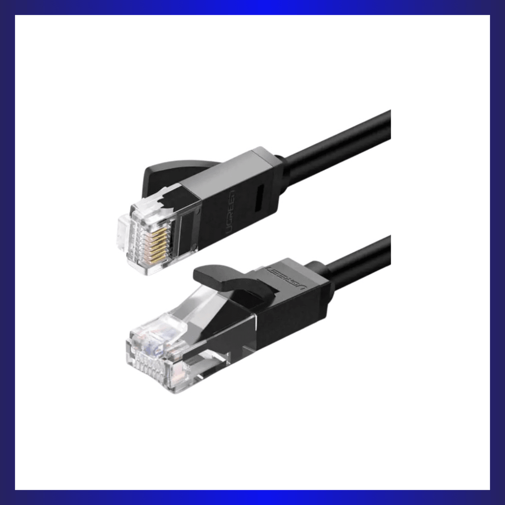 UGREEN Cat 6 Flat Ethernet Cable RJ45 Black, 15M