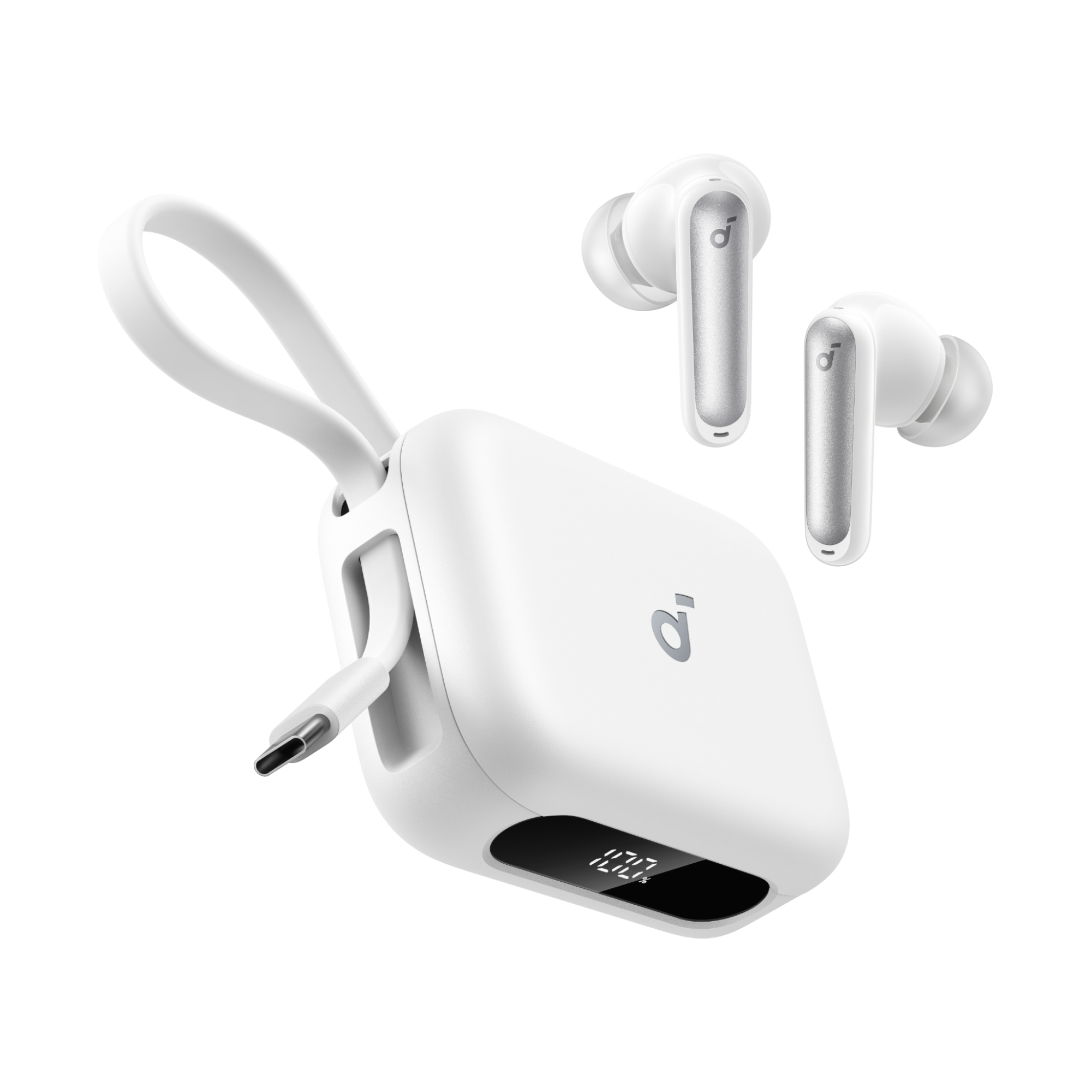 Soundcore by Anker P41i True Wireless Earbuds with 3000mAh Portable Charging Case, Adaptive ANC, 192H Playtime, IPX5, White