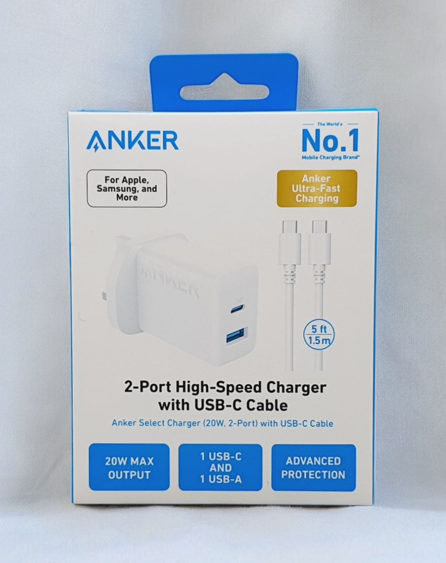 Anker Select Charger (20W, 2-Port) – White