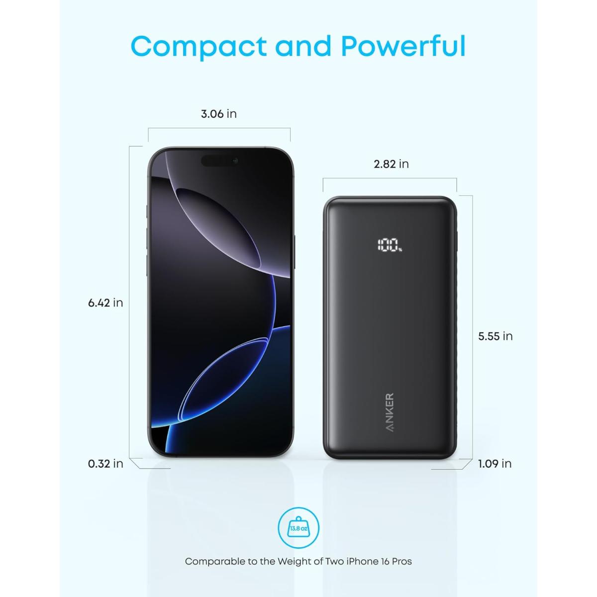 Anker Zolo Power Bank 20K 22.5W USB-C Fast Charging
