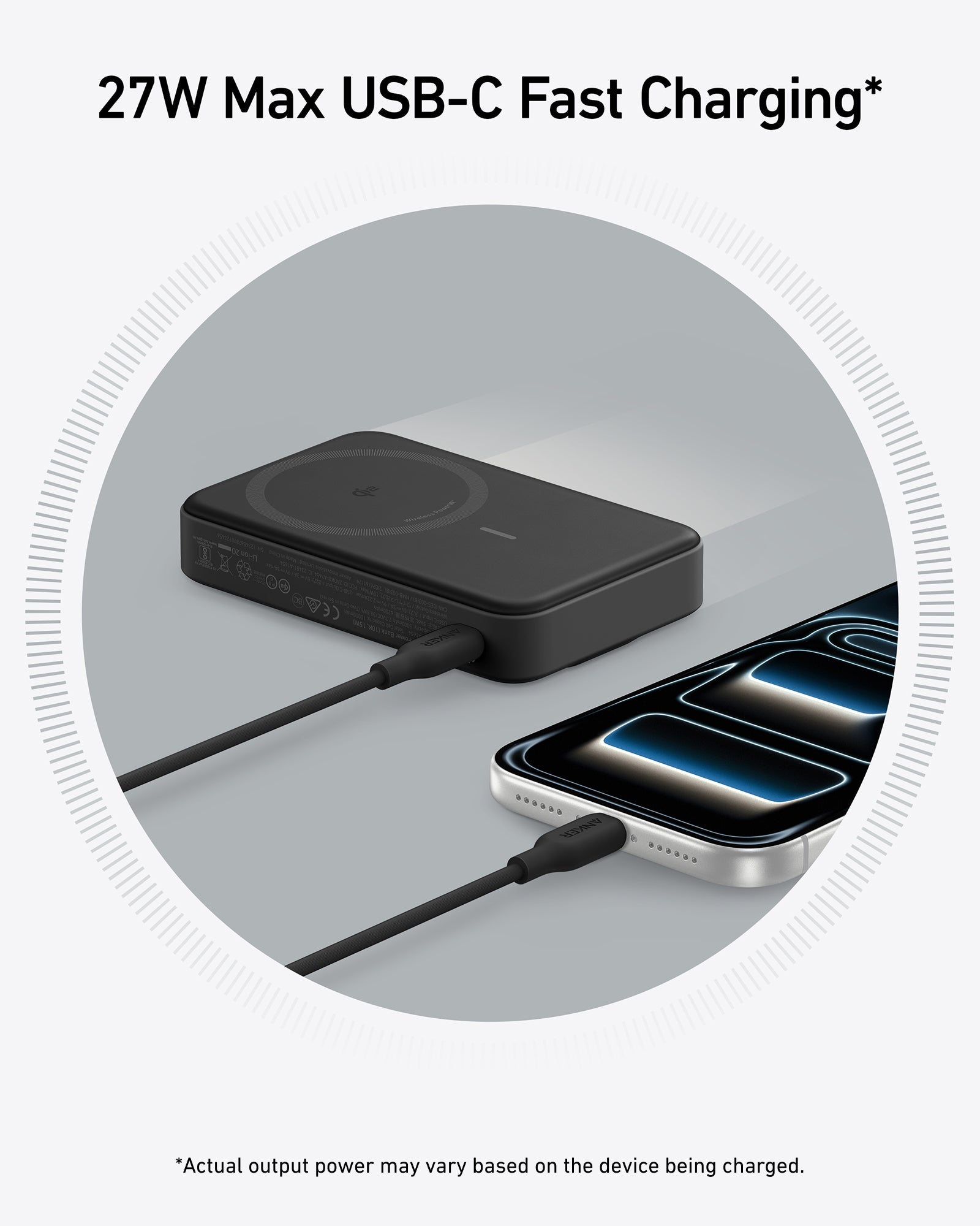 Anker MagGo Power Bank (10K) 15W Black Stone