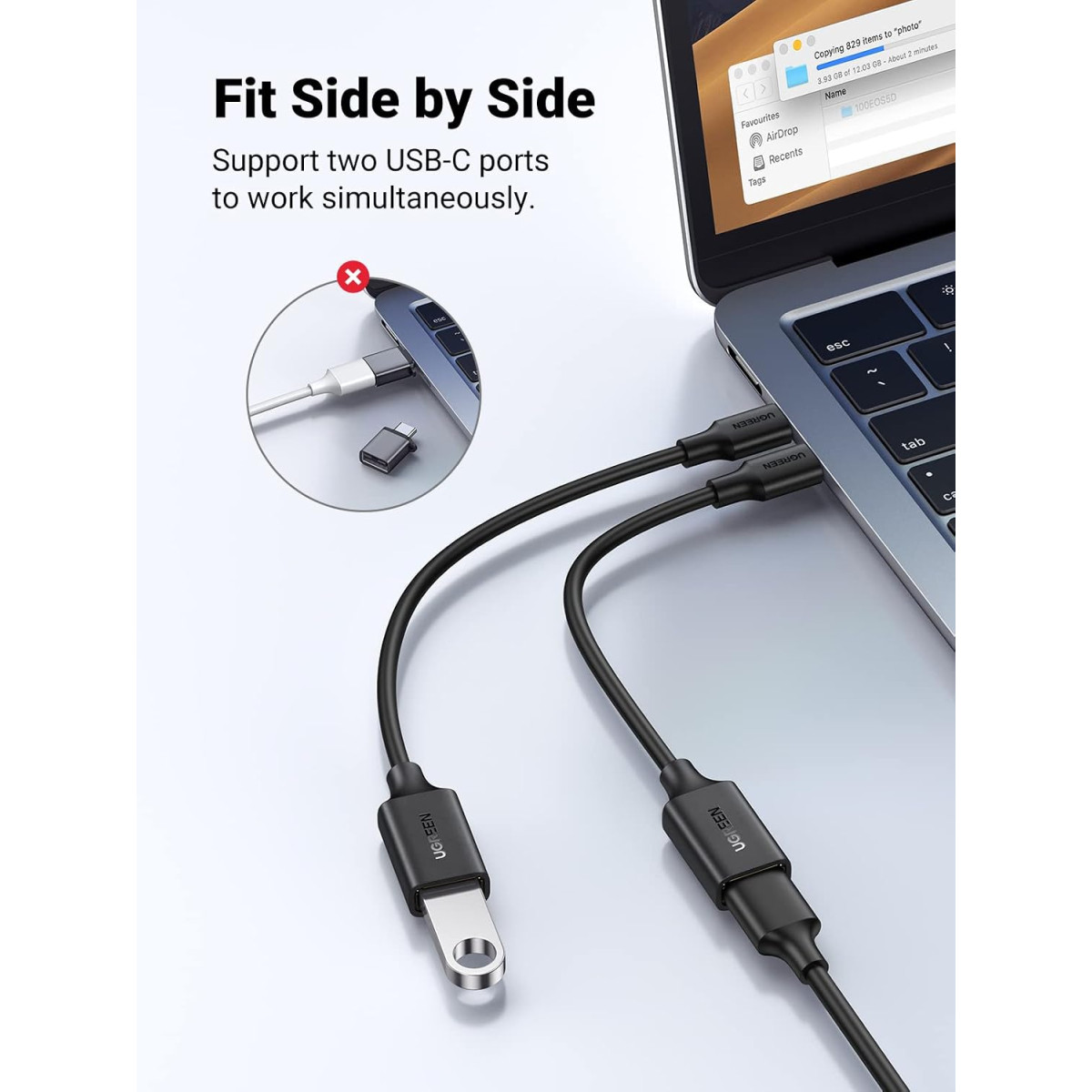 UGREEN USB-C to USB-A 3.0 OTG Adapter US154 (30701)