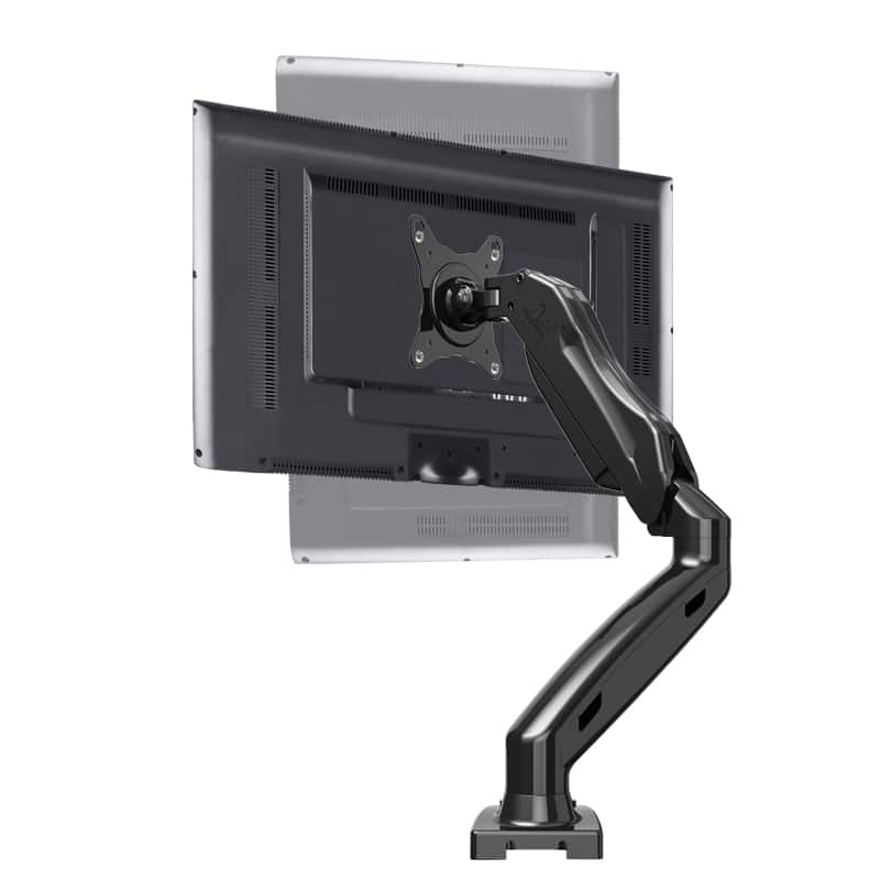 North Bayou NB F80 Ergonomic Single Monitor Desk Mount Arm, 17–30", 2–9kg, VESA 75×75 to 100×100mm