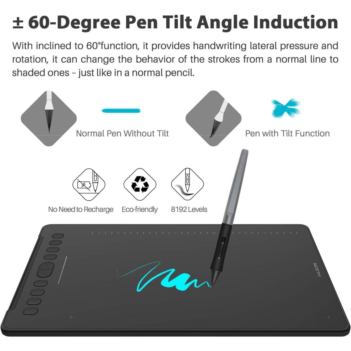 HUION Inspiroy H1161 Graphics Pen Tablet