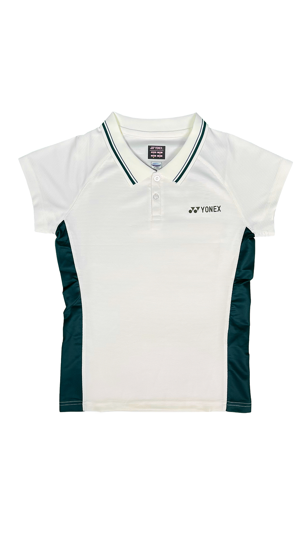 Yonex Women’s Sports Polo Shirt – White & Green 4