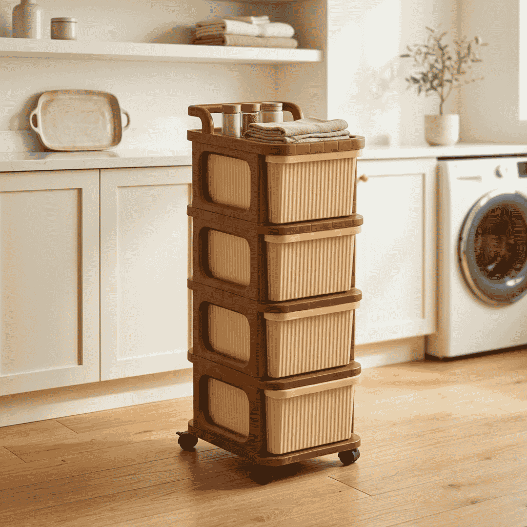 Drawer Storage Cart with Wheels & Top Handle 6