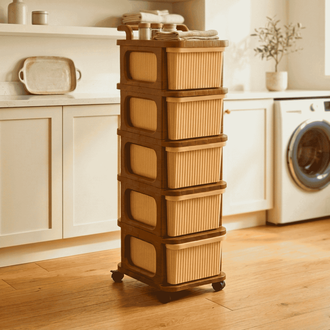 Drawer Storage Cart with Wheels & Top Handle 3