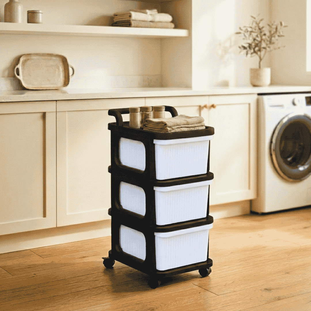 Drawer Storage Cart with Wheels & Top Handle 4