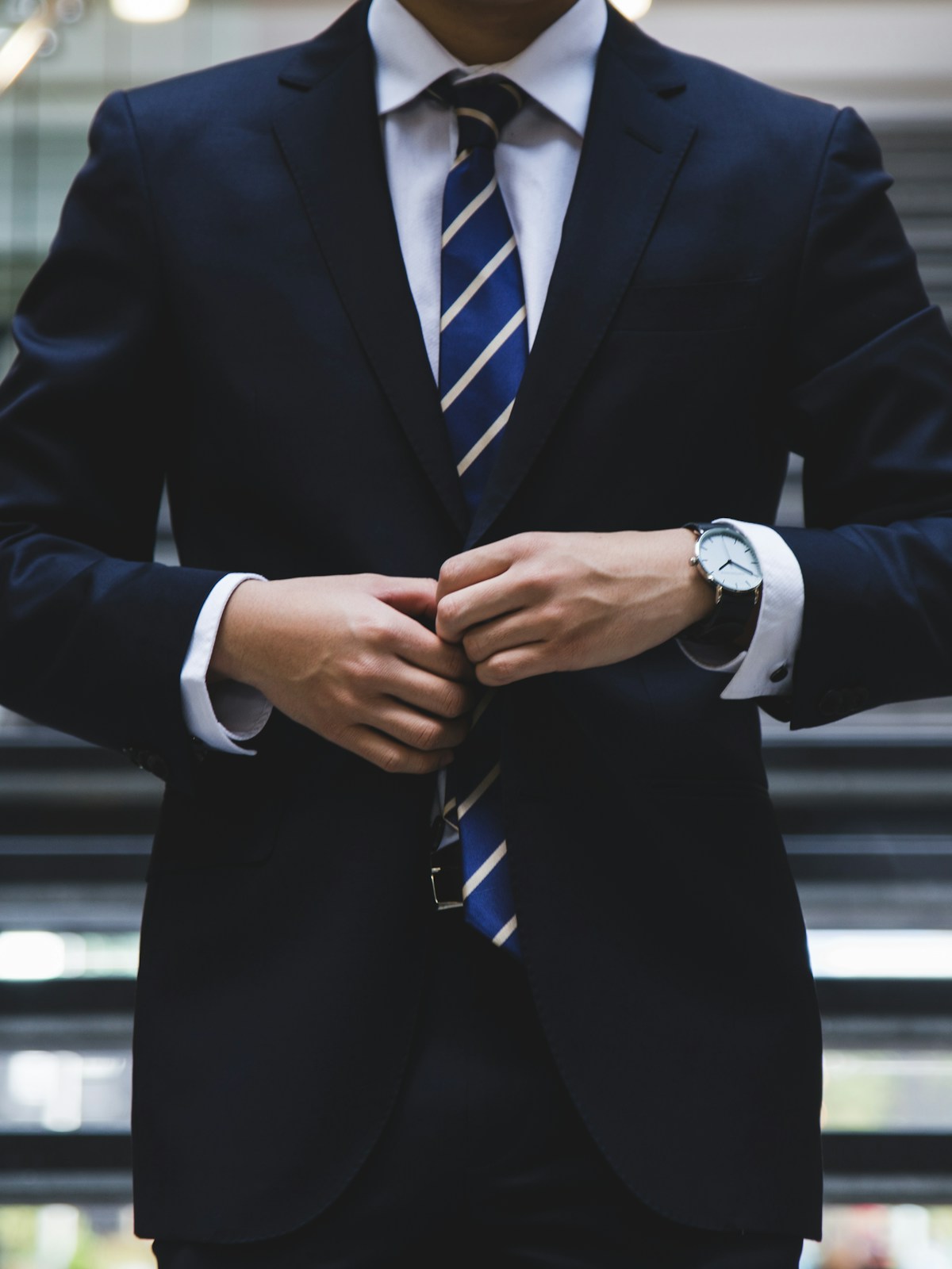 The Mayfair — Classic Navy Wool Suit