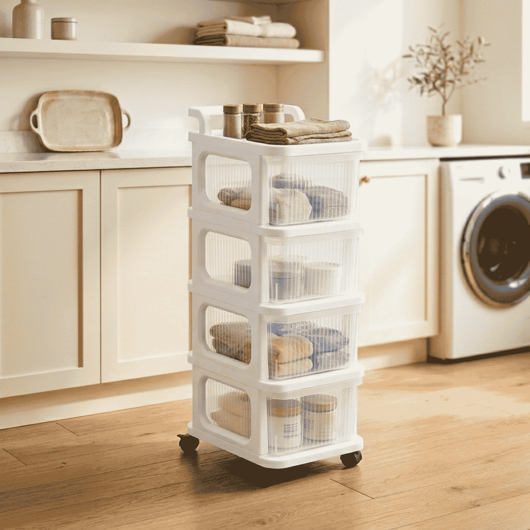 Drawer Storage Cart with Wheels & Top Handle 7
