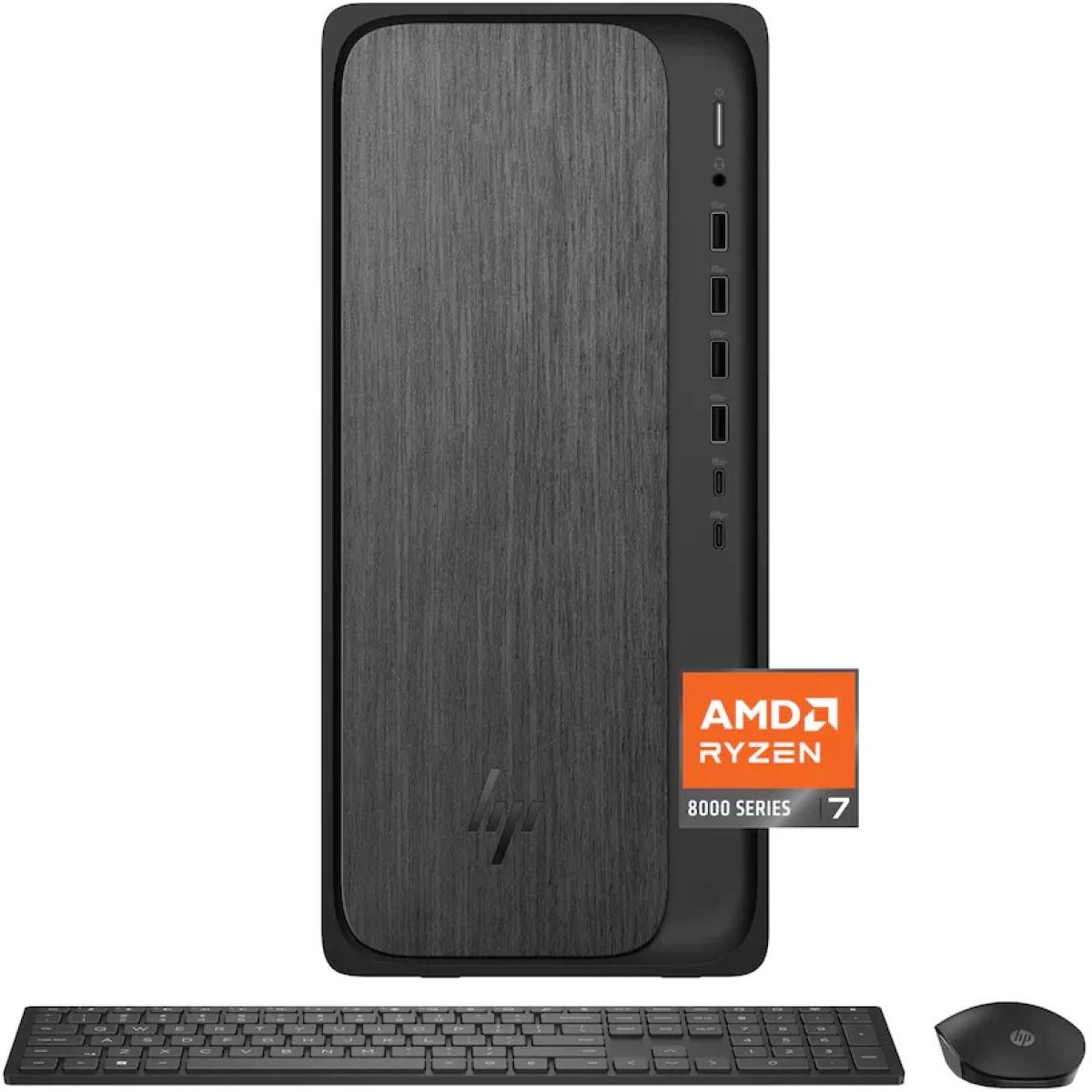 HP OmniDesk M02-0234 AMD Ryzen 7 8700G 16GB DDR5 1TB NVMe SSD Windows 11 Home Desktop