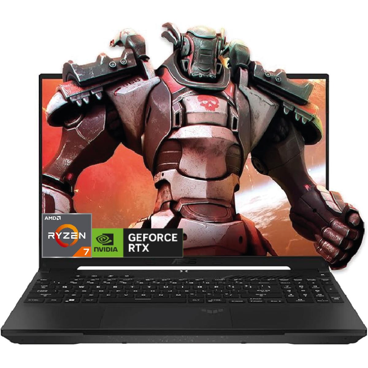 ASUS TUF Gaming A16 Laptop, 16" FHD+ 144Hz IPS, AMD Ryzen 7 170, RTX 4050 6GB, 16GB DDR5, 512GB NVMe – Mecha Gray