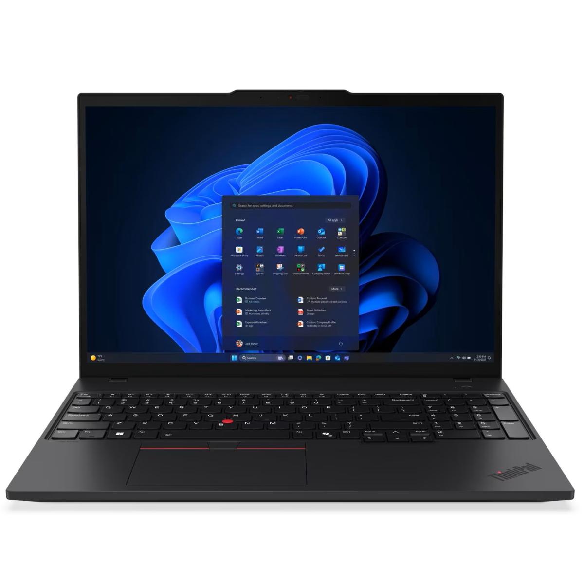 Lenovo ThinkPad T16 Gen 4 16" WUXGA IPS, Intel Core Ultra 7 258V, Intel Arc Graphics, 32GB LPDDR5X, 1TB NVMe Gen4