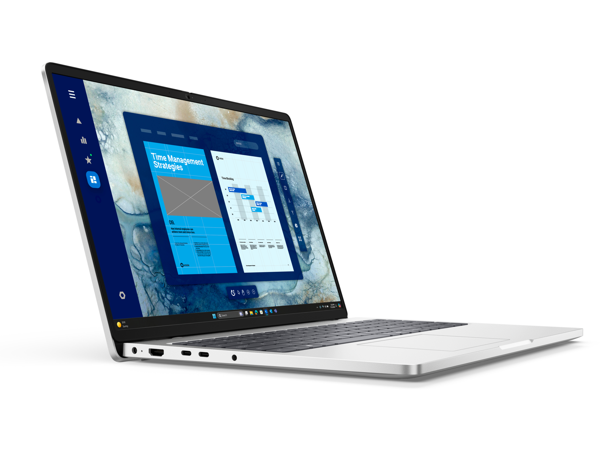 Dell Pro 16 Laptop, 16" FHD+ IPS, Intel Core Ultra 5 225U, 16GB DDR5, 512GB NVMe SSD, Intel Graphics – Platinum Silver