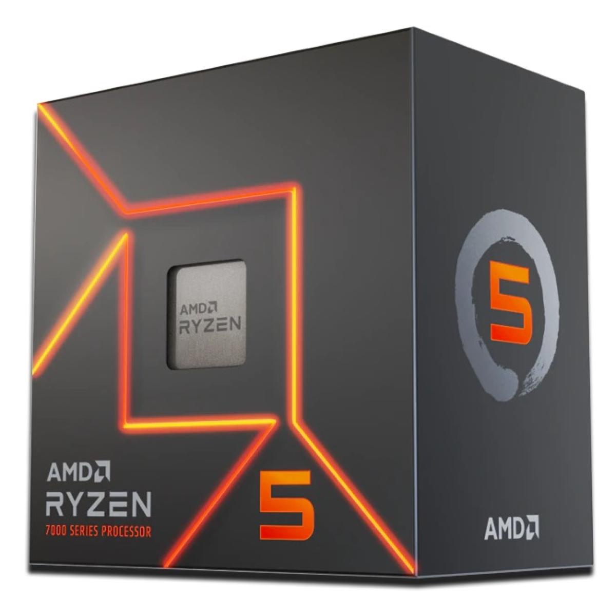 AMD Ryzen 5 7600 6-Core AM5 Processor, Up to 5.1GHz, 32MB Cache (Tray)