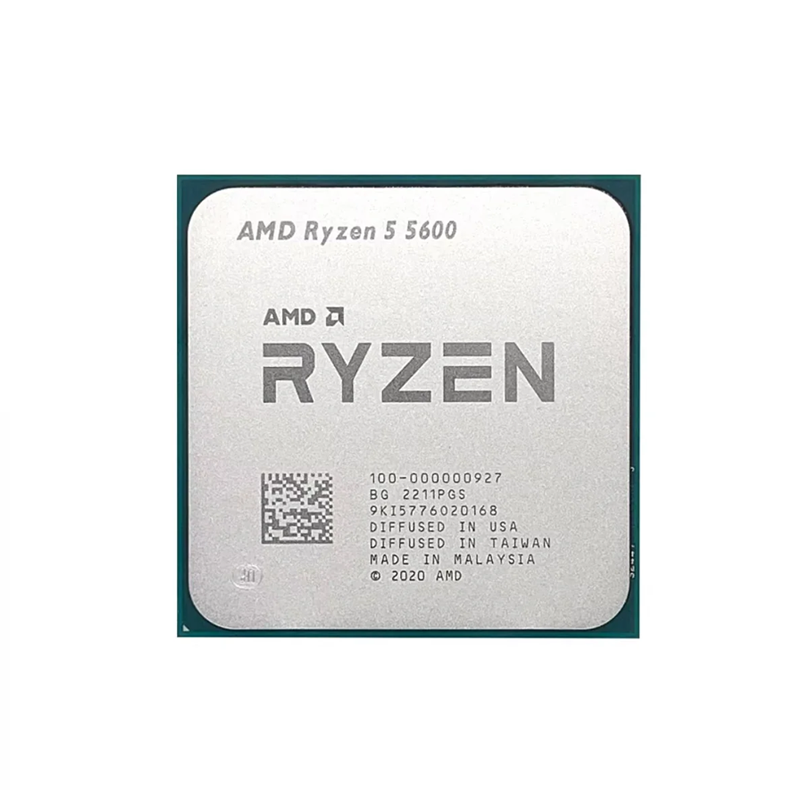 AMD Ryzen 5 5600 6-Core AM4 Processor, Up to 4.4GHz, 32MB Cache (Tray)