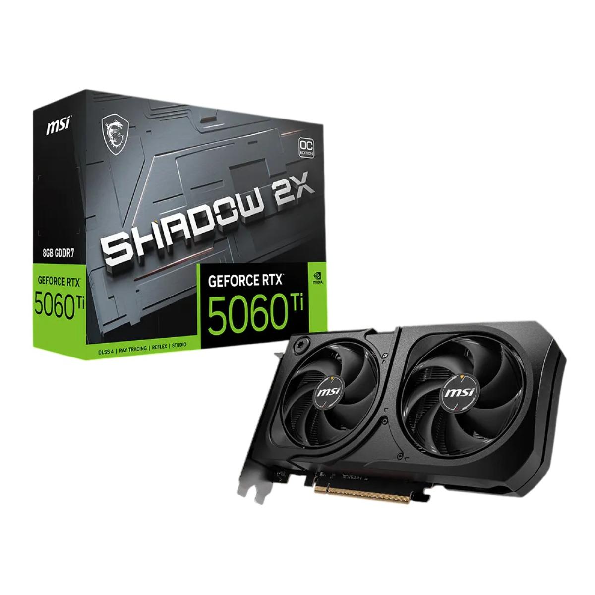 MSI GeForce RTX 5060 Ti 8GB SHADOW 2X OC PLUS