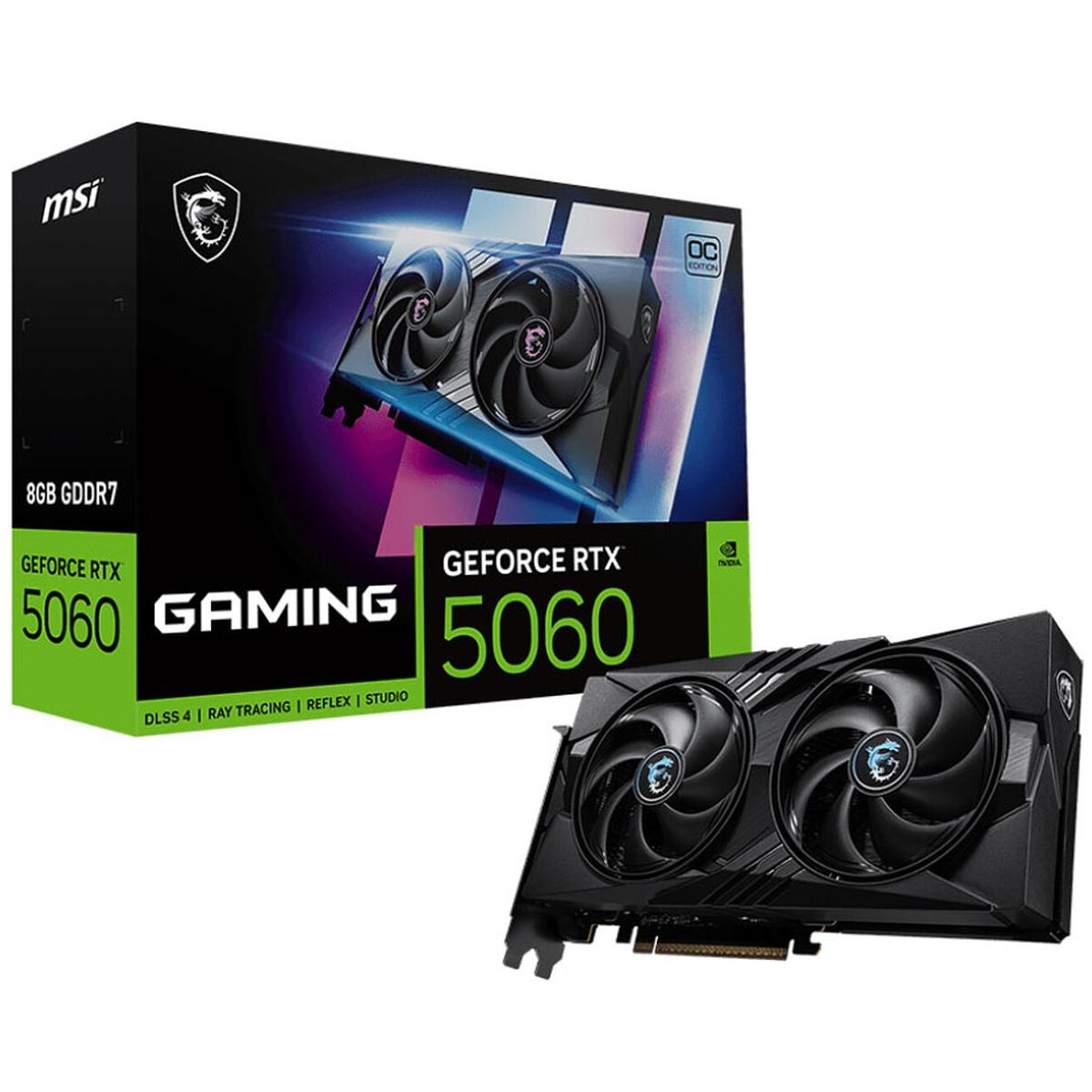 MSI GeForce RTX 5060 GAMING OC 8GB GDDR7