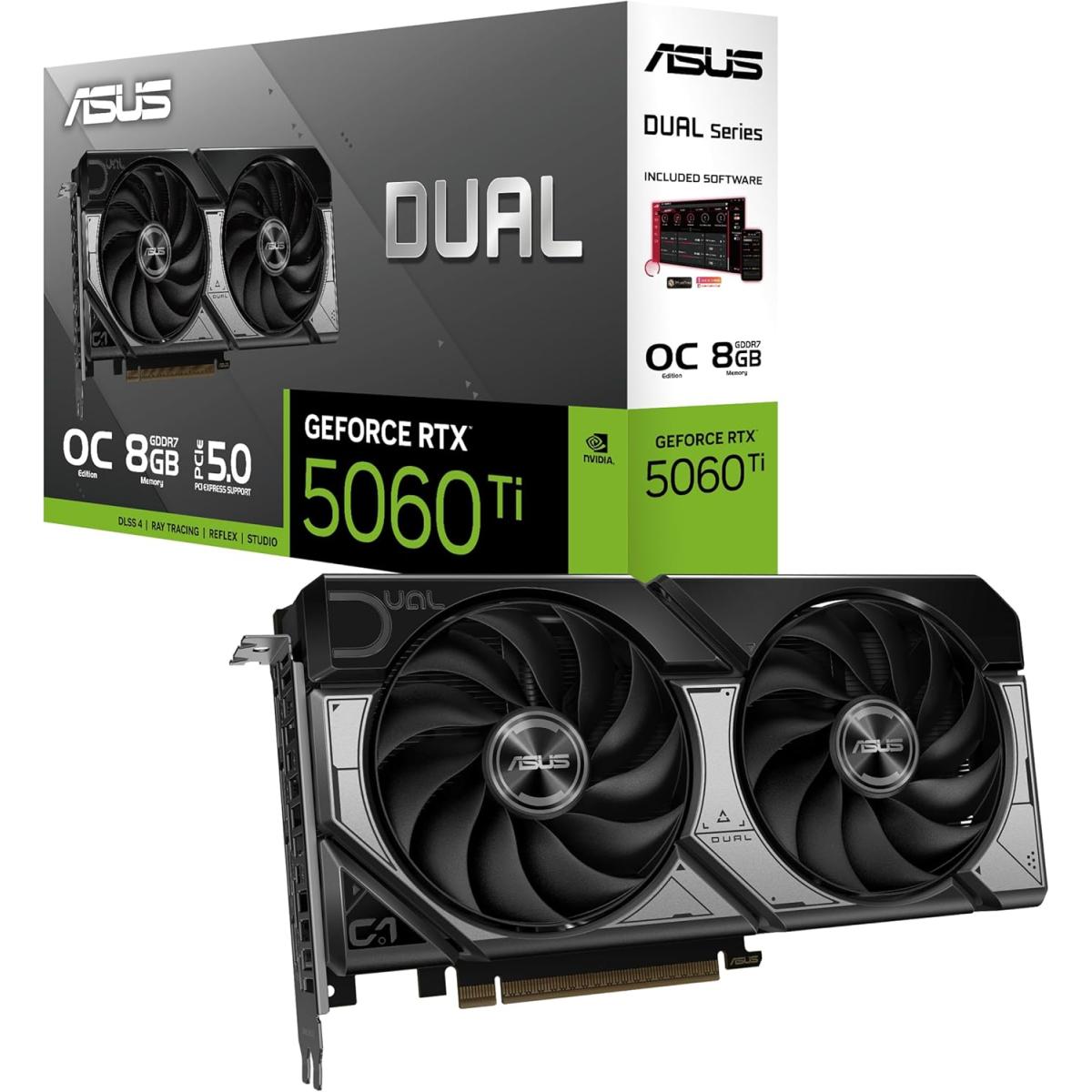 ASUS Dual GeForce RTX 5060 Ti OC Edition 8GB GDDR7