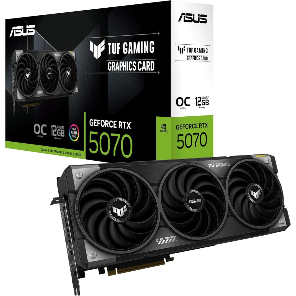 ASUS TUF Gaming GeForce RTX 5070 OC Edition 12GB GDDR7