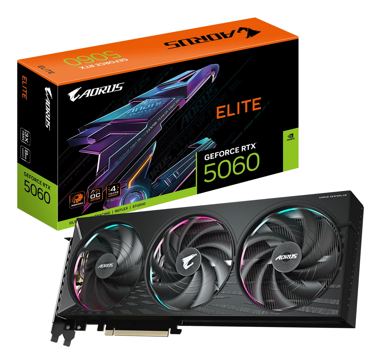 Gigabyte AORUS GeForce RTX 5060 ELITE 8GB GDDR7