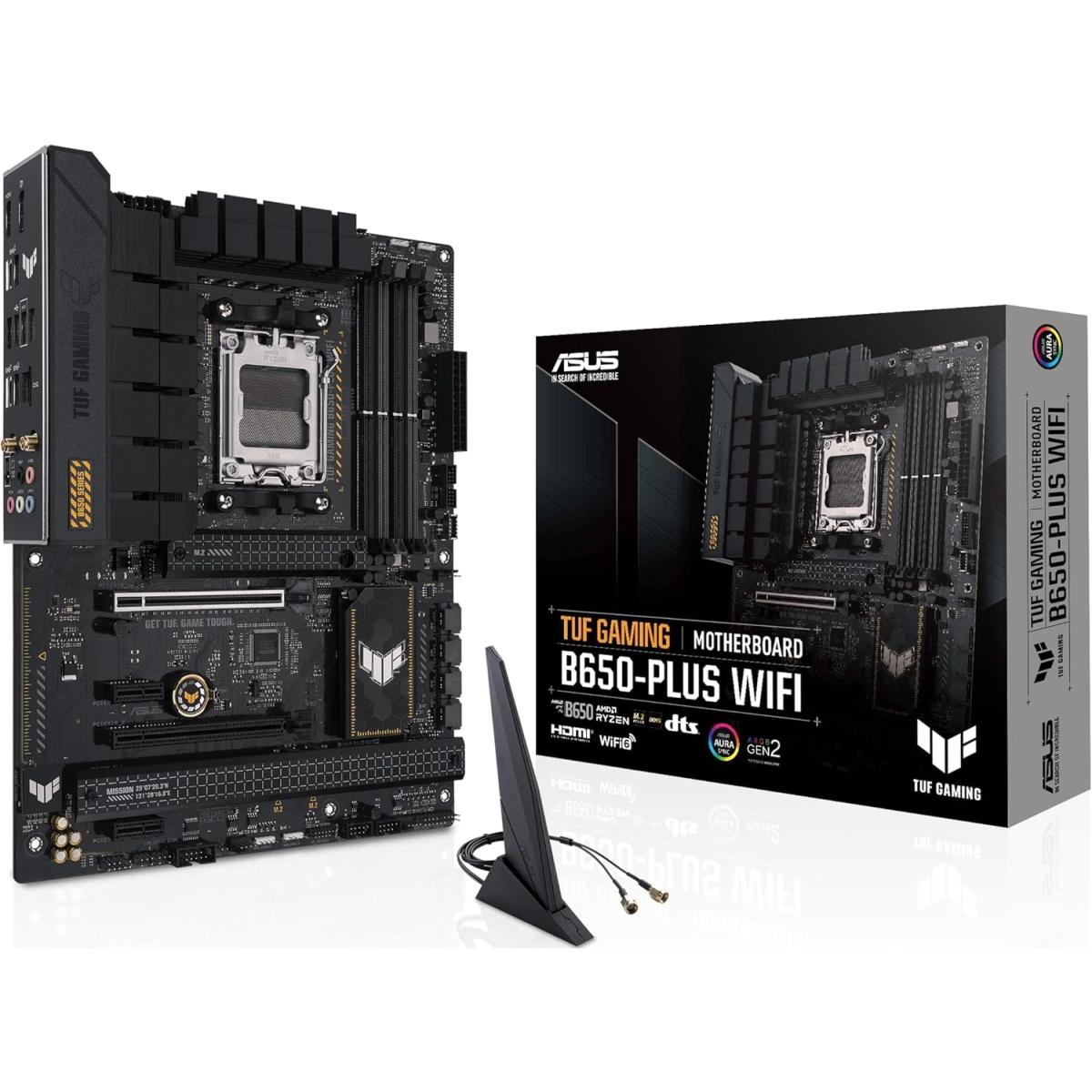 ASUS TUF Gaming B650-PLUS WIFI AM5 ATX Motherboard DDR5 PCIe 4.0 Wi-Fi 6