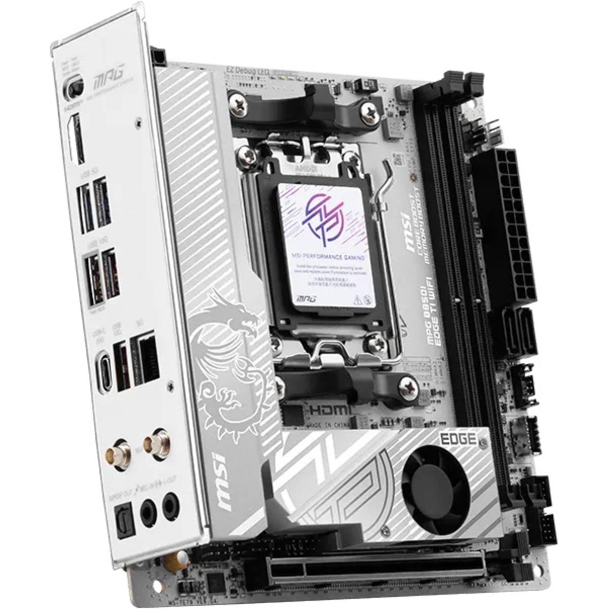 MSI MPG B850I EDGE TI WIFI AM5 DDR5 Mini-ITX Motherboard (Wi-Fi 7)