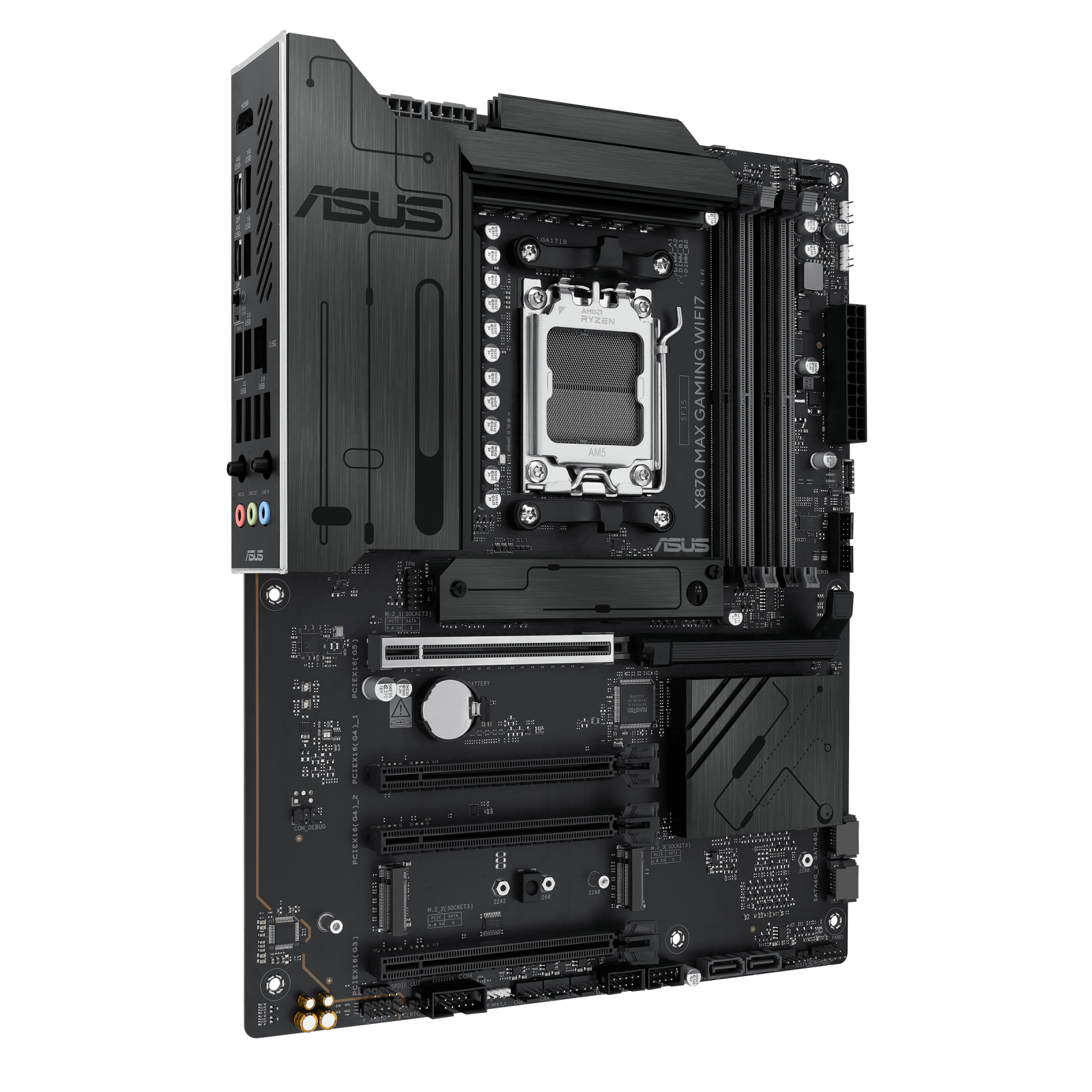 ASUS X870 MAX GAMING WIFI7 Motherboard AM5 DDR5 PCIe 5.0 Wi-Fi 7 ATX