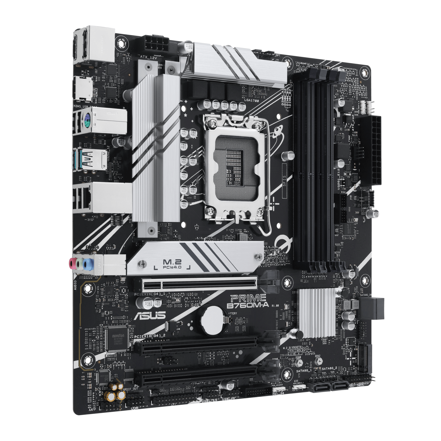 ASUS PRIME B760M-A-CSM Motherboard LGA1700 DDR5 PCIe 4.0 Wi-Fi Micro-ATX