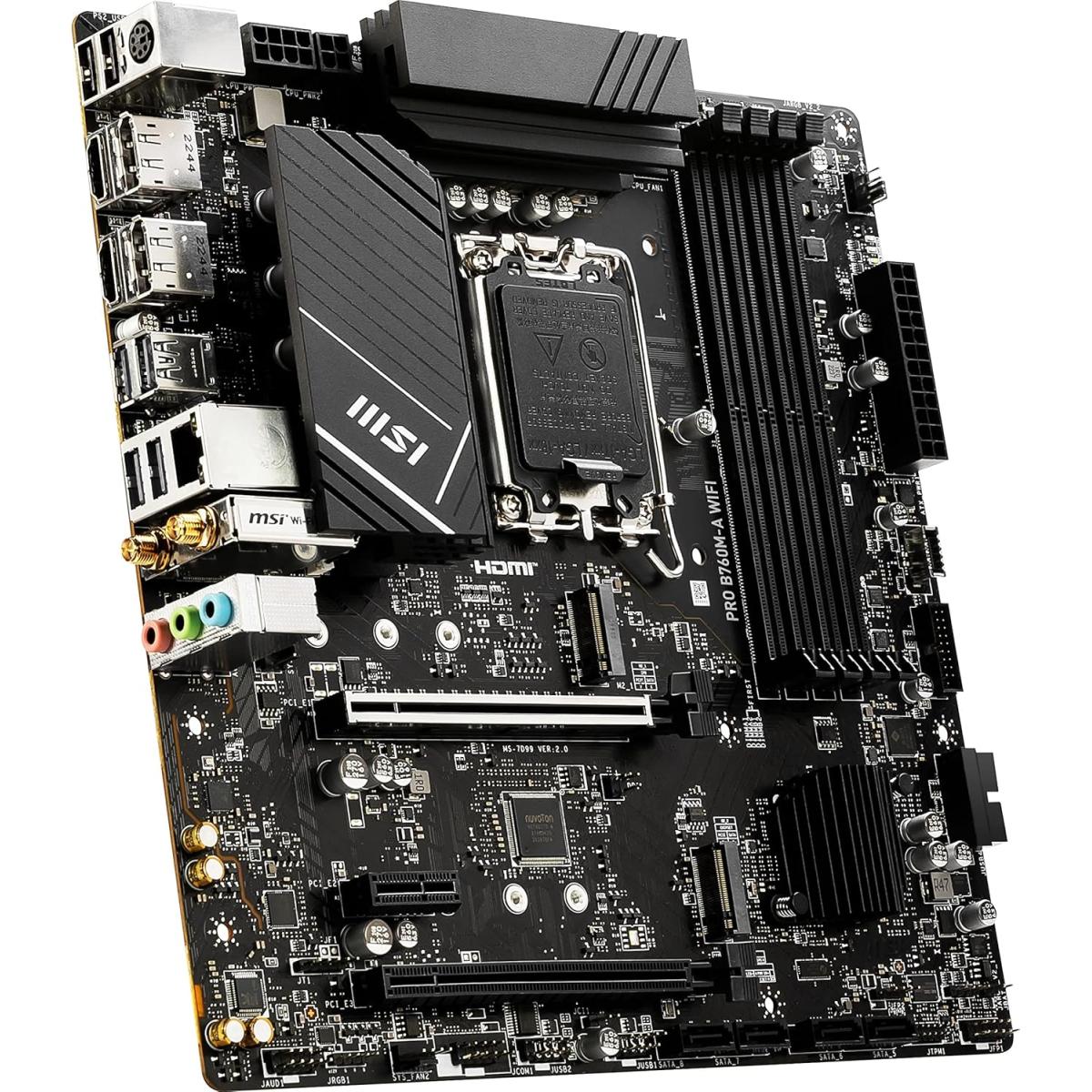 MSI PRO B760M-A Wi-Fi 6E LGA1700 DDR5 mATX Motherboard