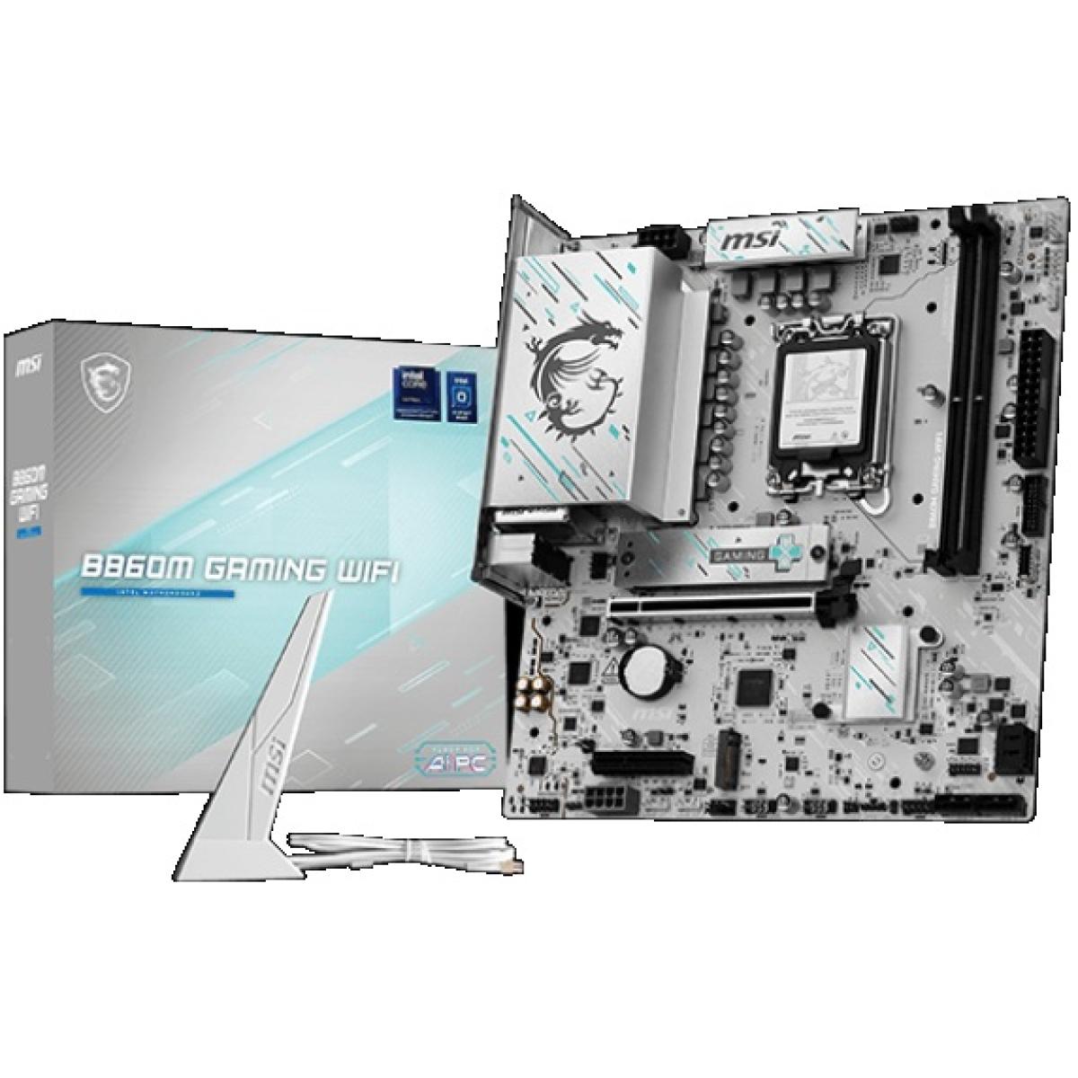 MSI B860M GAMING WIFI mATX Motherboard LGA1851 DDR5 PCIe 5.0