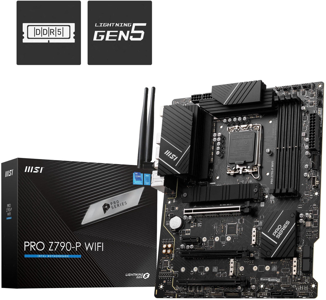MSI PRO Z790-P WIFI ATX Motherboard LGA1700 DDR5 Wi-Fi 6E PCIe 5.0