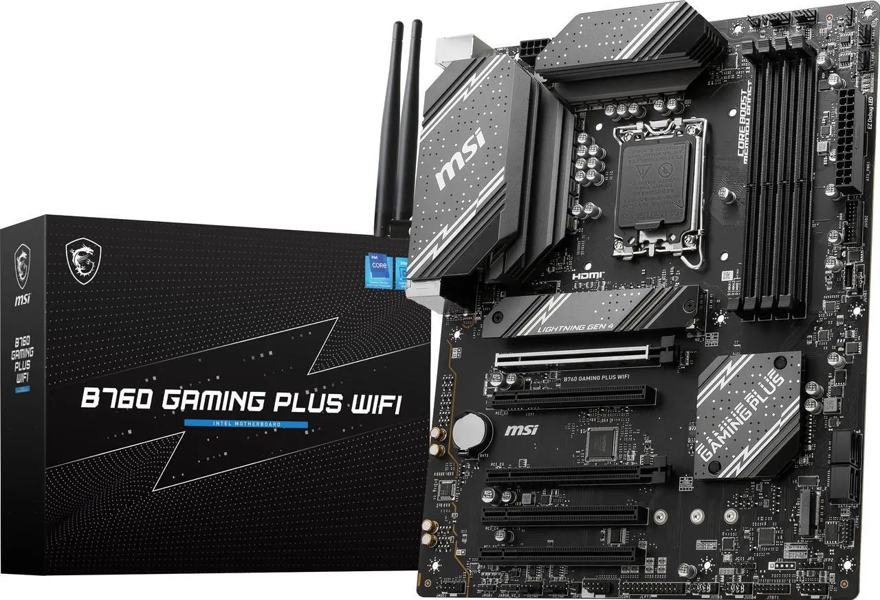 MSI B760 GAMING PLUS WIFI ATX Motherboard LGA1700 DDR5 Wi-Fi 6E