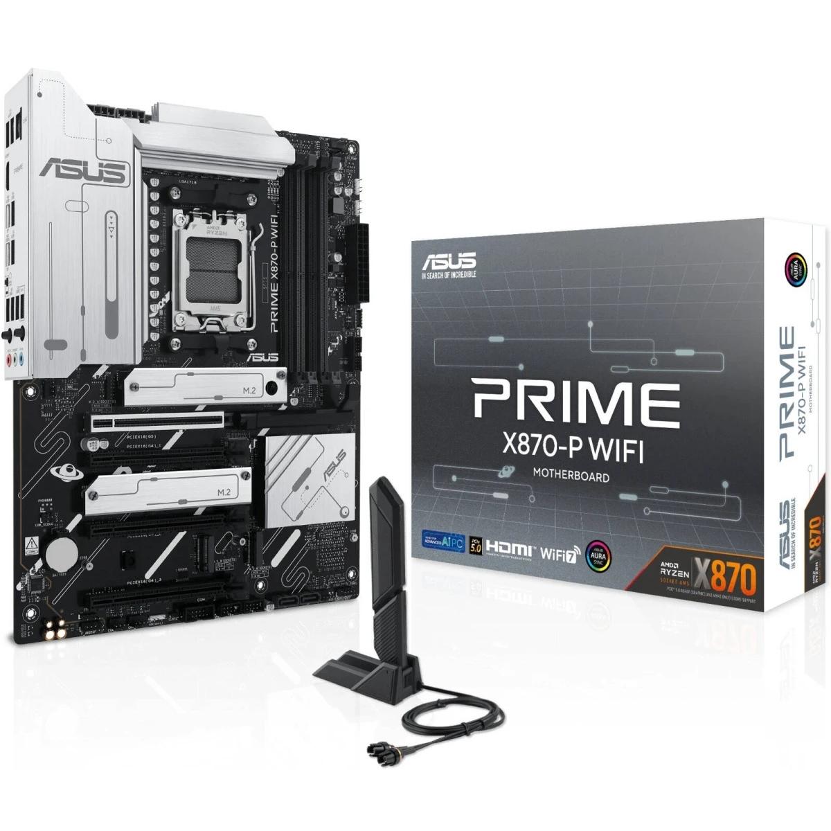 ASUS Prime X870-P GAMING WIFI ATX Motherboard, AM5, DDR5, PCIe 5.0, Wi-Fi 7