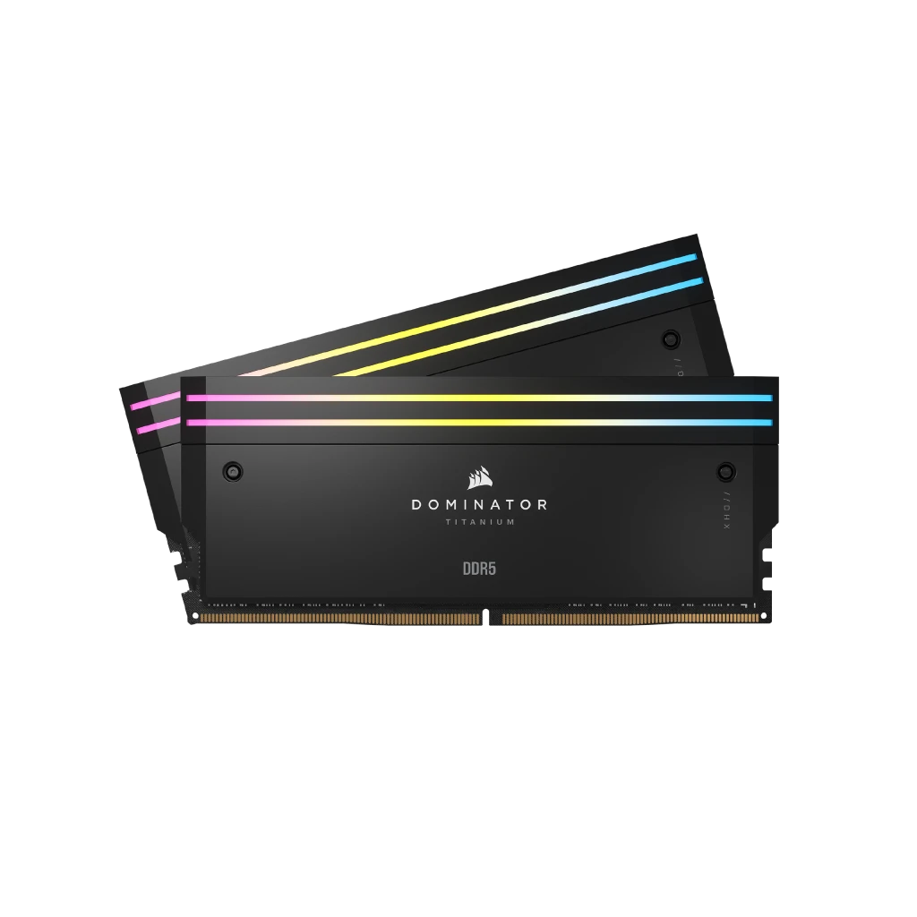 Corsair Dominator Titanium RGB 32GB (2x16GB) DDR5 7200MT/s CL34 Memory Kit — Black