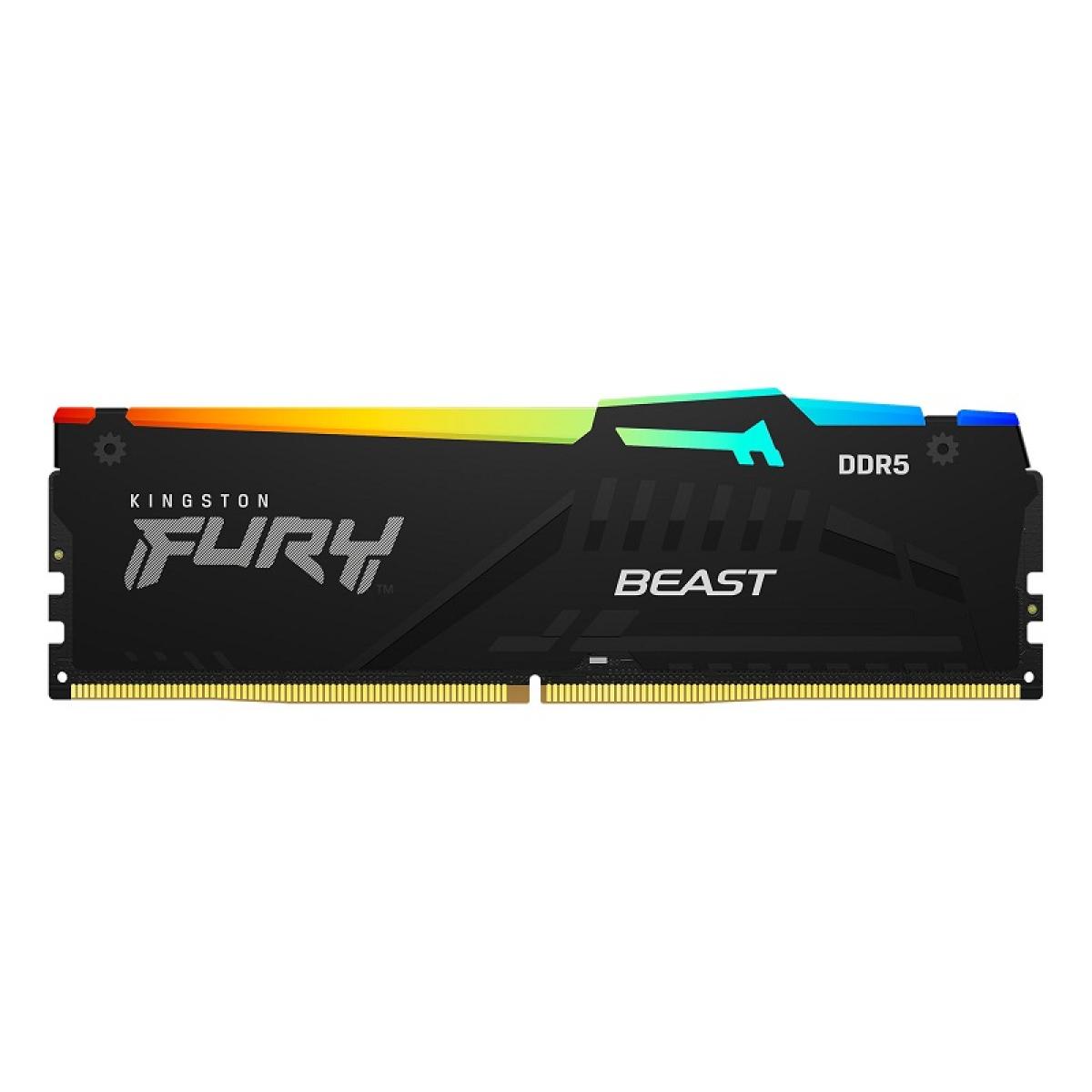 Kingston Fury Beast RGB 8GB DDR5 6000MT/s CL40 Desktop Memory