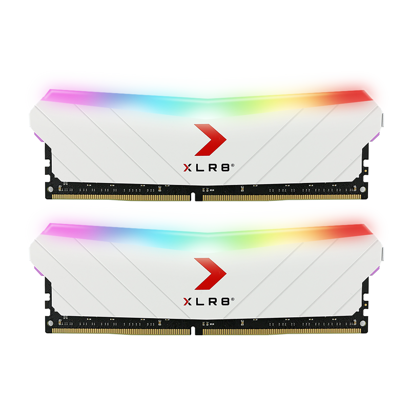 PNY XLR8 Gaming EPIC-X RGB 16GB (2x8GB) DDR4-3200 Desktop Memory White Edition