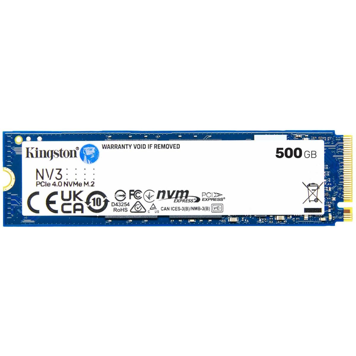 Kingston NV3 500GB M.2 NVMe PCIe 4.0 SSD