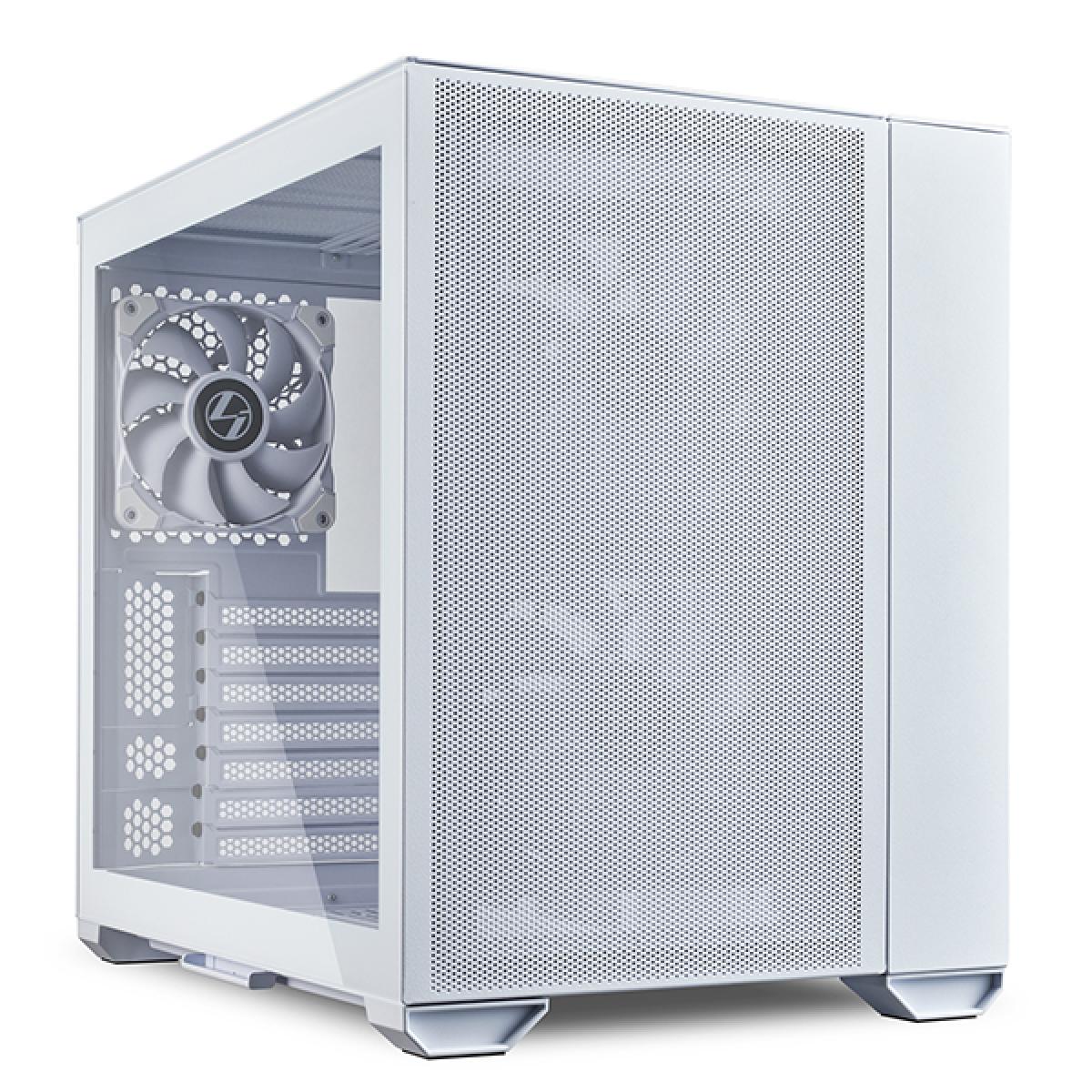 Lian Li O11 Air Mini White Mini Tower Tempered Glass Case with 3 Fans