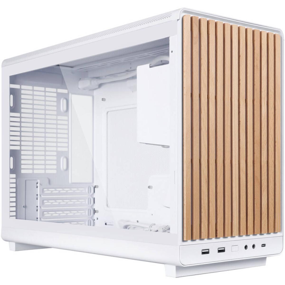 Lian Li A3-mATX Wood Edition White Micro-ATX Mini Tower Case