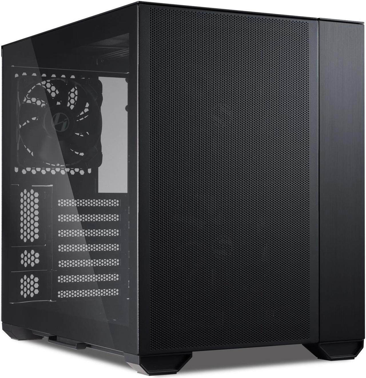 Lian Li O11 Air Mini Black Mini Tower Tempered Glass Case with 3 Fans