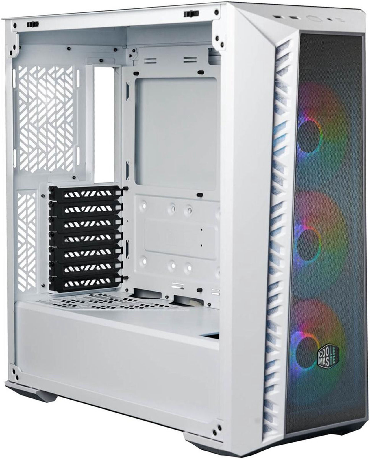 Cooler Master MasterBox 520 Mesh ARGB Mid Tower Tempered Glass Case White