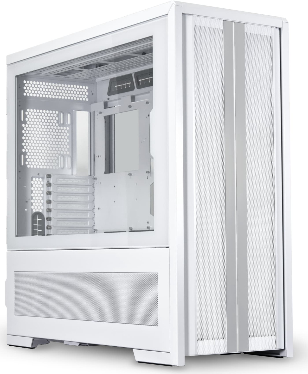Lian Li V3000 Plus White EEB/E-ATX Full Tower Case — Dual-System, Tempered Glass, Up to 16 Fans