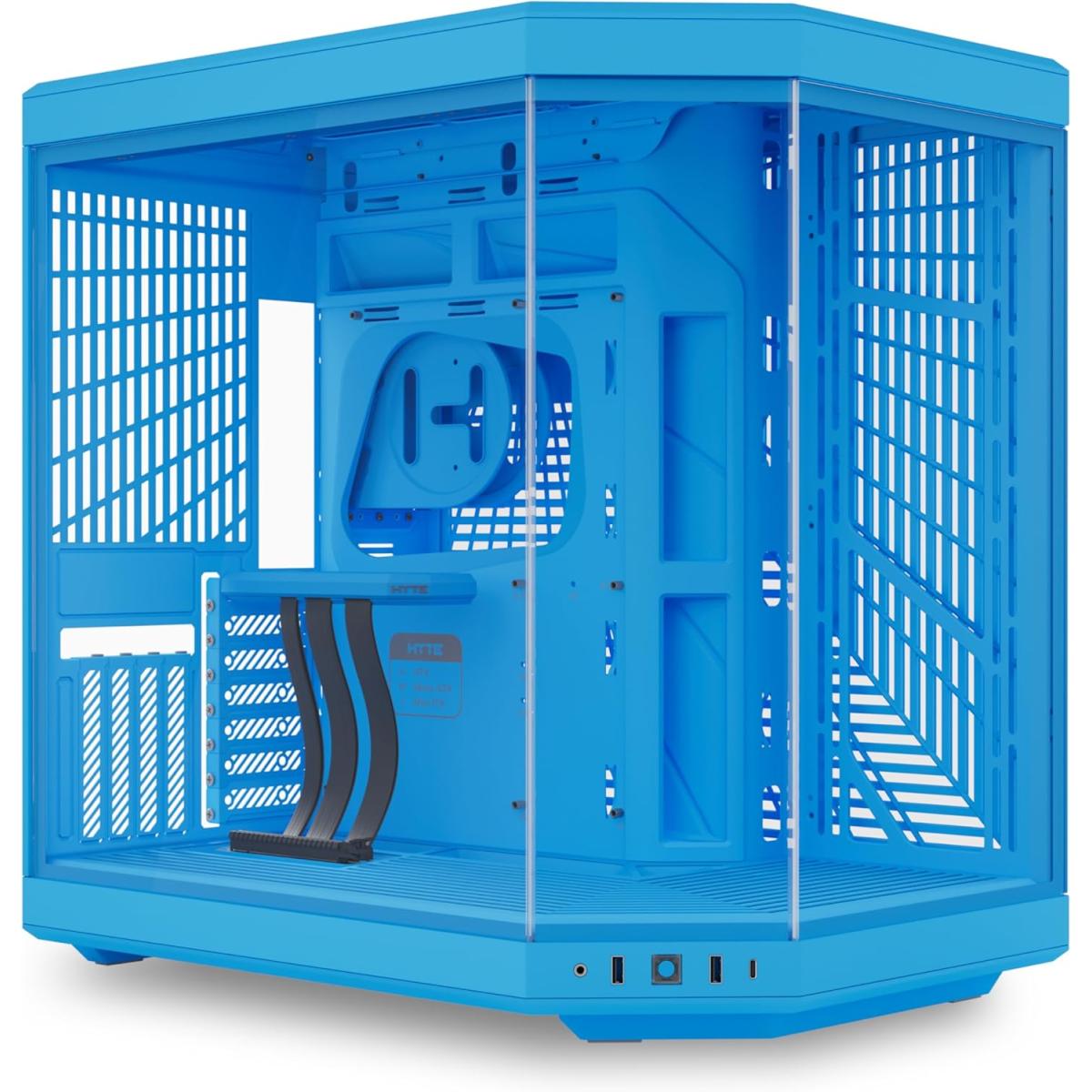 HYTE Y70 Standard Edition Dual Chamber ATX Mid Tower Case with PCIe 4.0 Riser Blueberry Milk