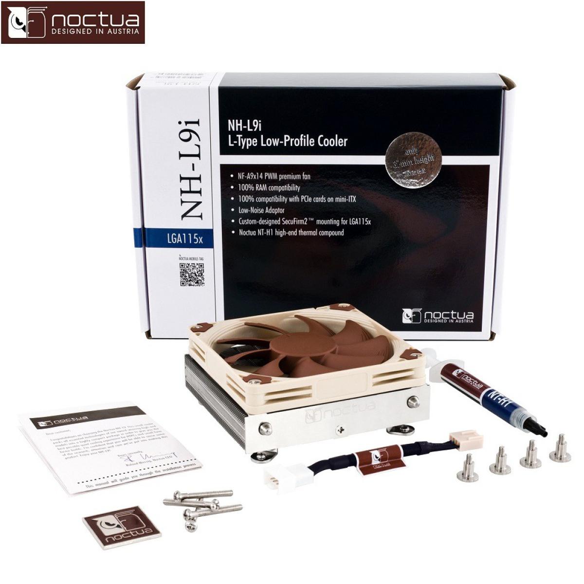 Noctua NH-L9i Low-Profile CPU Cooler — Intel LGA115x