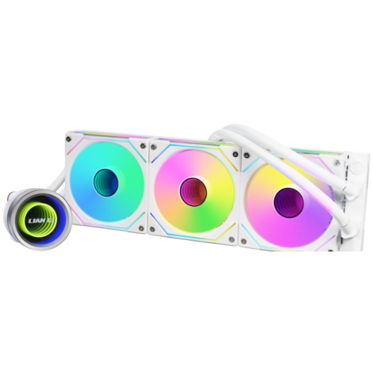 Lian Li TRINITY II 360 ARGB AIO Liquid Cooler, UNI FAN SL-INF Edition, White
