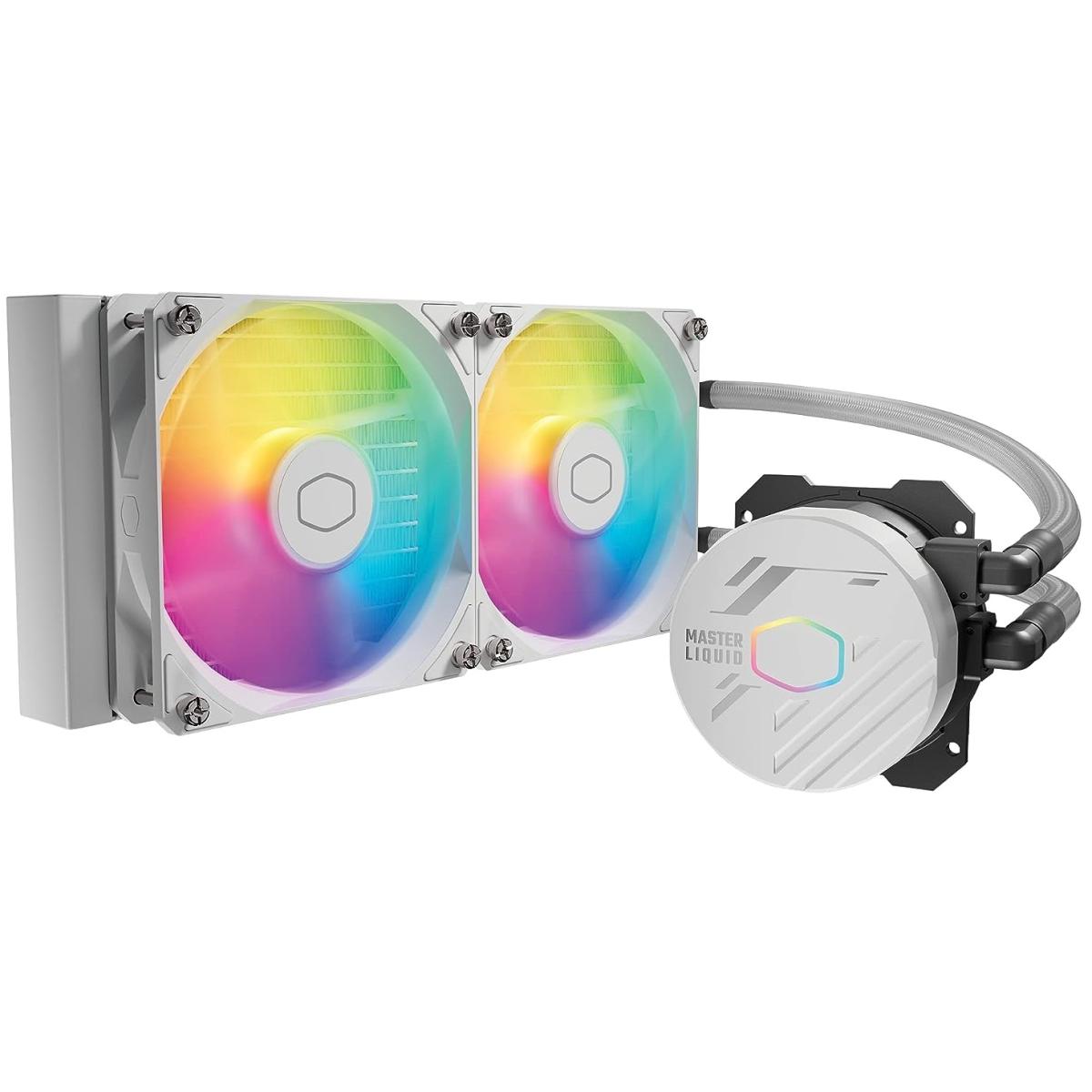 Cooler Master MasterLiquid 240L Core ARGB White 240mm AIO CPU Liquid Cooler
