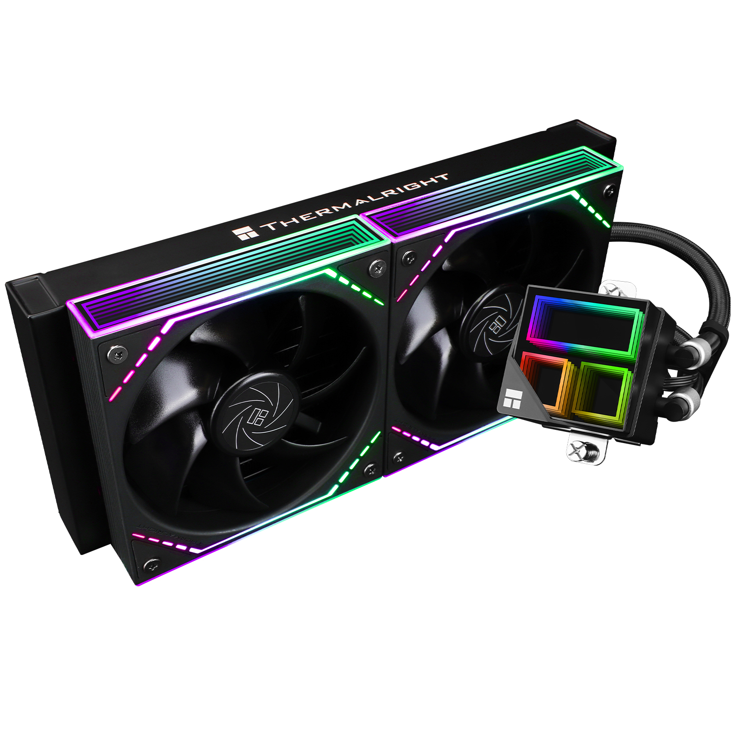 Thermalright Frozen Infinity 240 BLACK ARGB AIO Liquid Cooler with 2x TL-M12