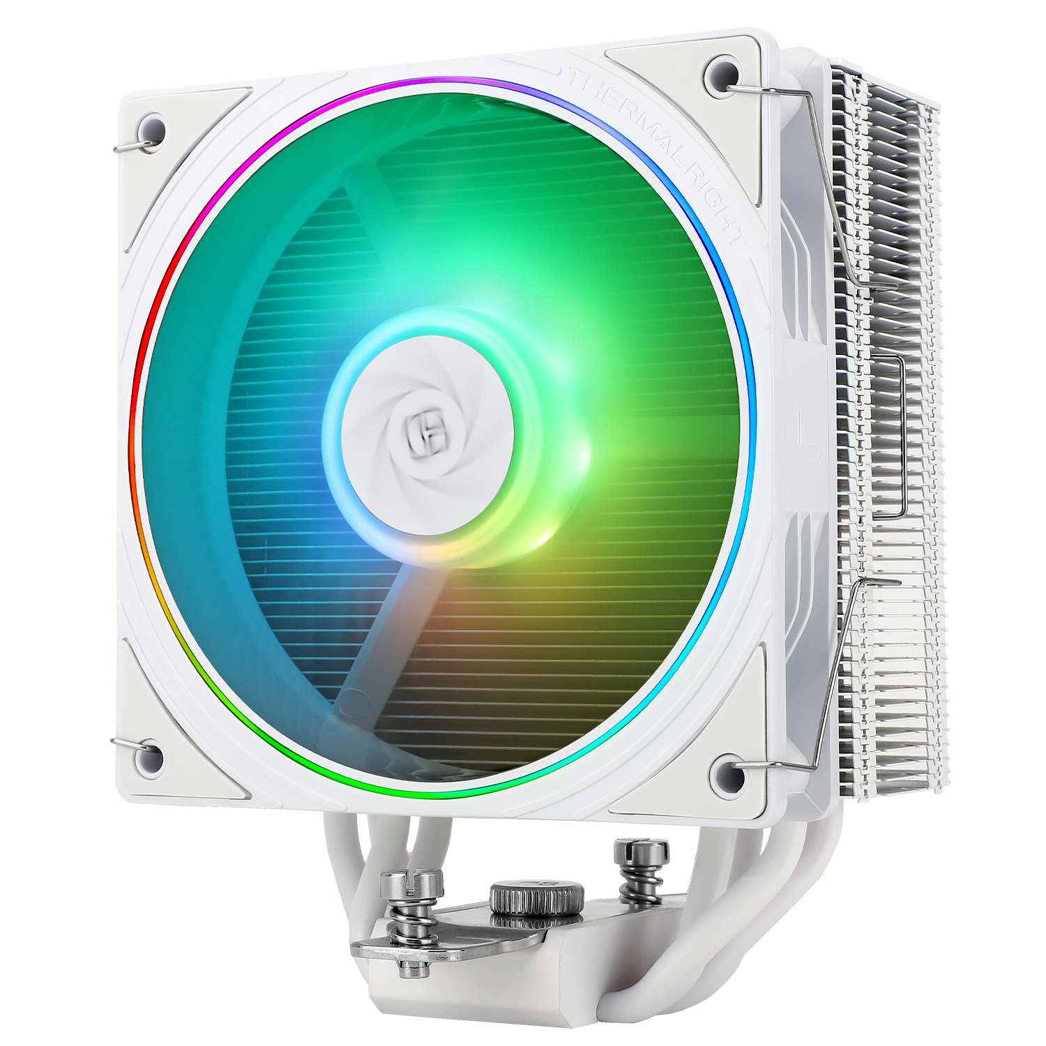 Thermalright Assassin Spirit 120 EVO WHITE ARGB CPU Air Cooler, Single Tower, 4x 6mm Heat Pipes, LGA1700